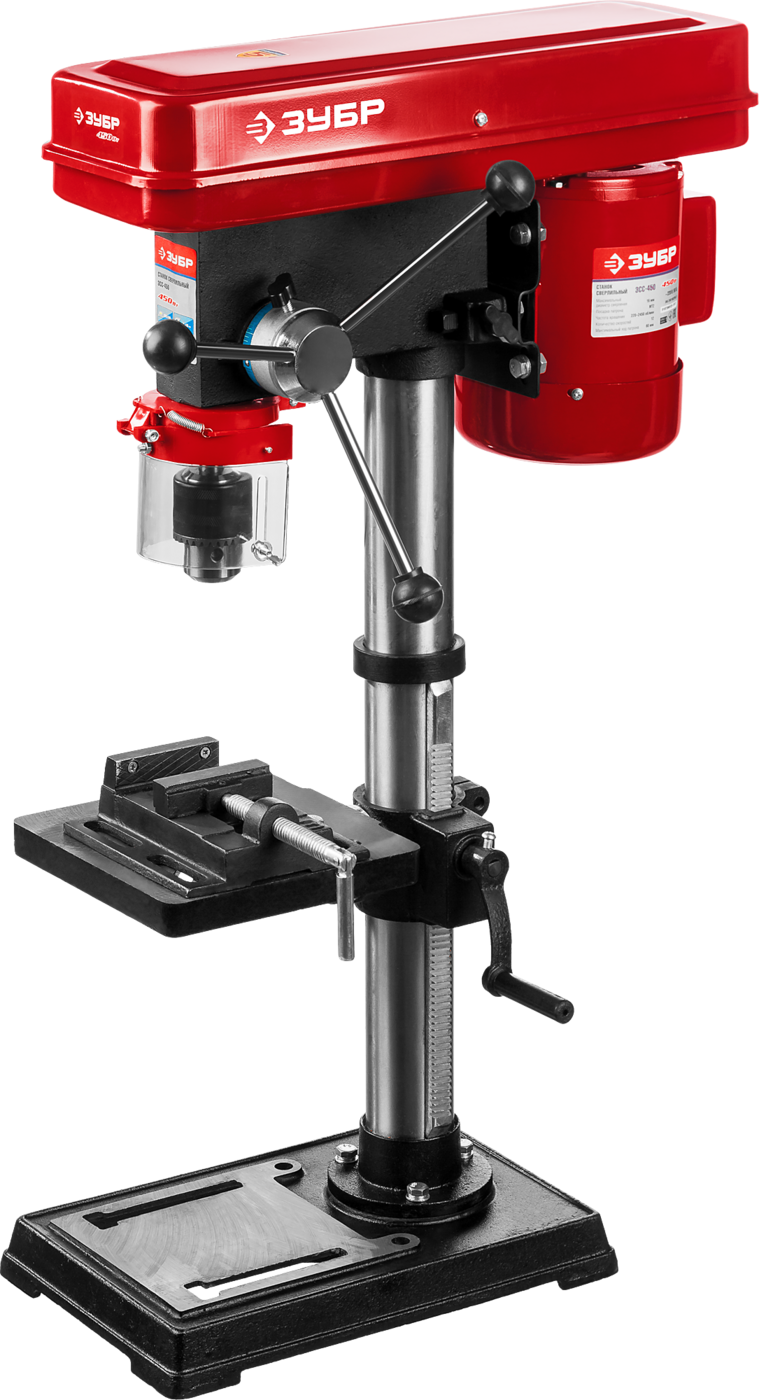 ЗУБР 450 Вт, 16 мм, вертикально - сверлильный станок (ЗСС-450)