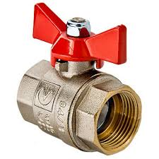 Кран  шар. 1/2" бабочка б/ш/ш