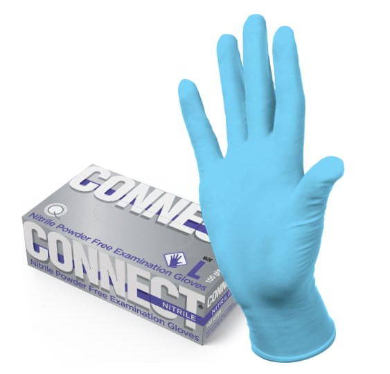 Перчатки CONNECT нитрил. р.L неопудр. нестер.