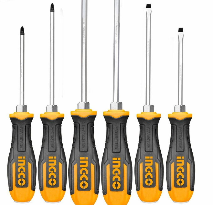 Набор отверток ударные 6 шт. INGCO HSGТ680608 INDUSTRIAL: Арт.HSGT680608