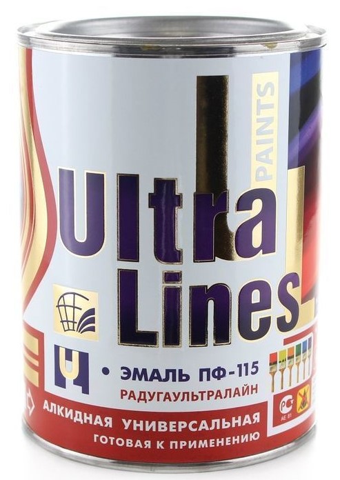 Эмаль ULTRA LINES ПФ-115 синяя 0.8кг