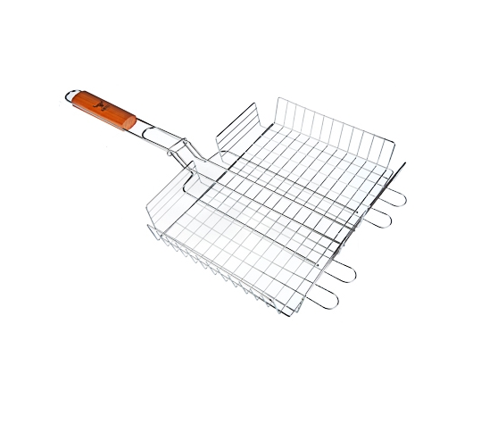 Решетка-гриль GRILLBOOM 27x32x6 см хром (арт. 104028)