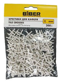 Крестики д/кафеля 2мм 200шт. BIBER