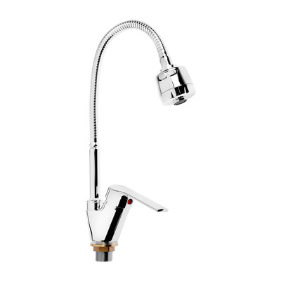 Смеситель 4868А для кухни с гибким изливом.(силумин)