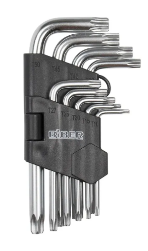 Набор ключей инбусовых BIBER 1.5-10 мм 9 шт.