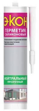 Герметик ЭКОН силик. нейтральный прозрачный 280мл