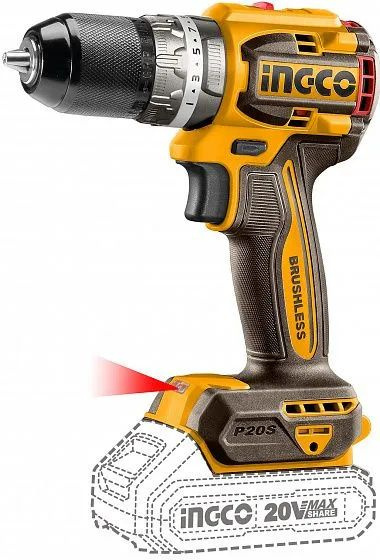 Шуруповерт INGCO CDLI20668 бесщеточный