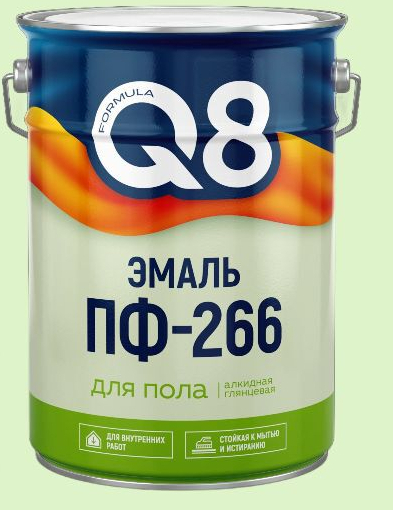Эмаль ПФ-266 FORMULA Q8 жел.кор. 0,8кг