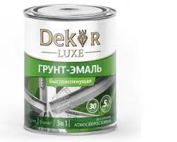 Грунт-эмаль DEKOR 3 в 1 быстросохнущая цвет коричневый 0,9л