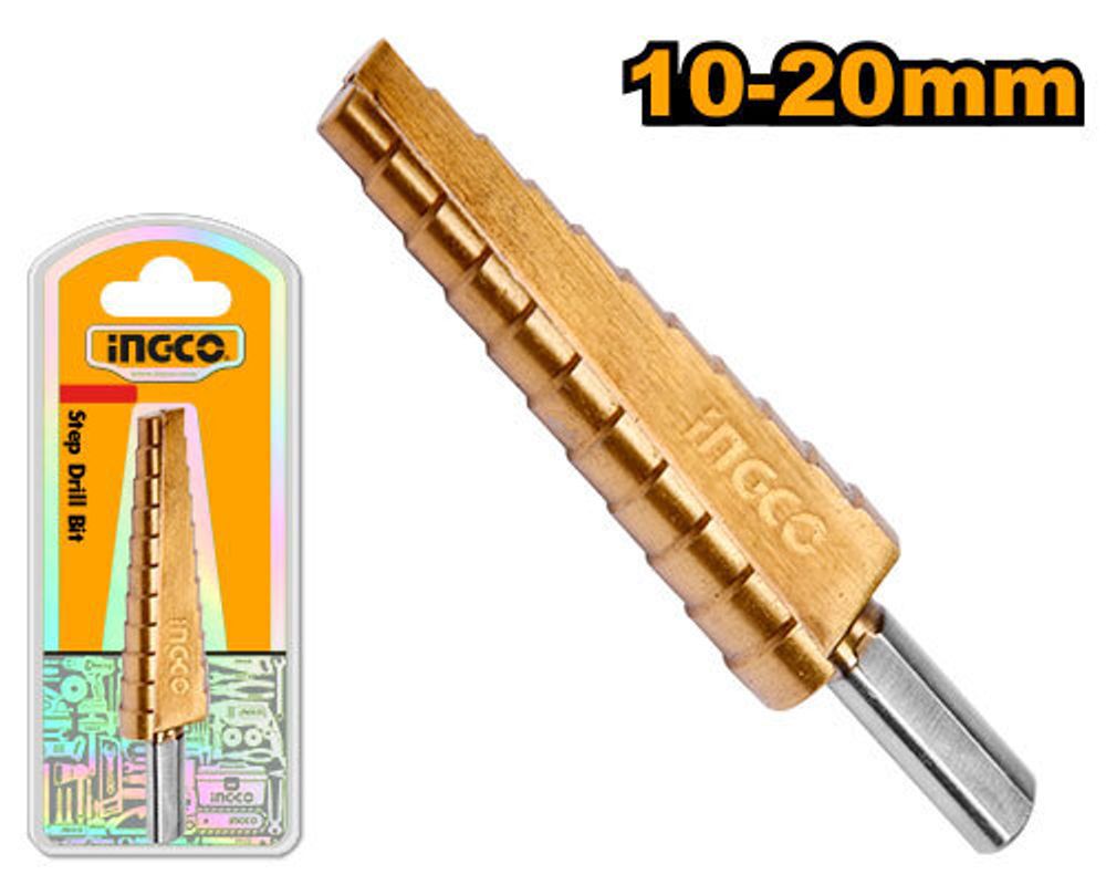 Сверло ступенчатое 10-20мм INGCO AKSDS102033