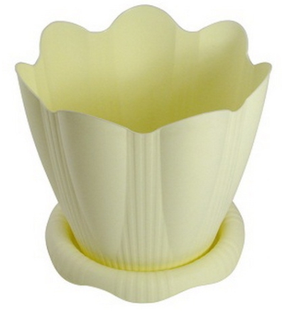 Горшок для цветов "Эдельвейс" с поддоном колор 5,3 л