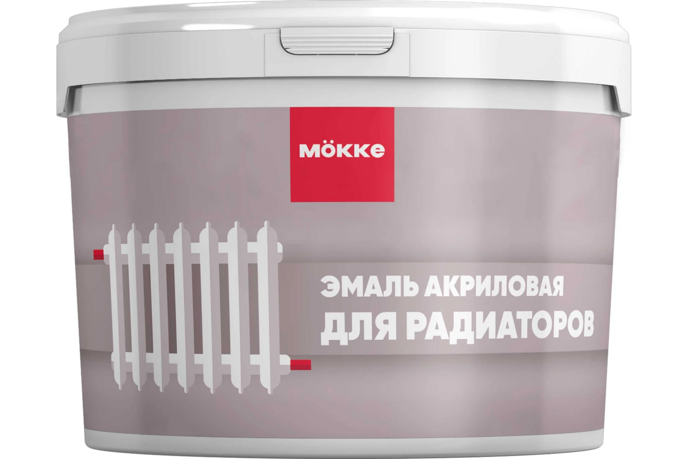 Эмаль МОККЕ  акрил. д/радиаторов белая 0,4кг мат.