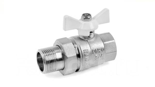 Кран шар. амер. 3/4" никель