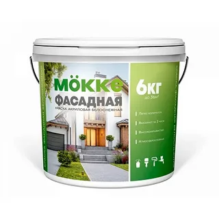 Краска MОKKЕ STROY в/д фасадная 6кг