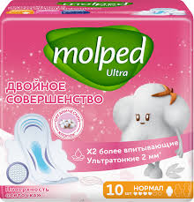Прокладки Molped  анатомические с крылышками Нормал 10шт