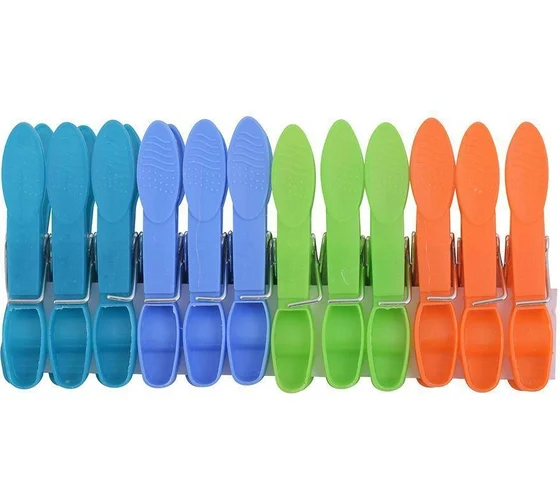 Прищепки для белья (пластик) 12шт