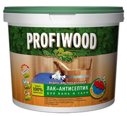 Лак антисептик д/бань/саун влаг. Эмпилс Profiwood 0,9кг