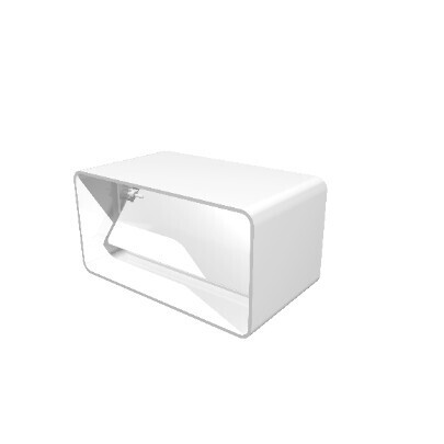 Соединитель плоских каналов с клапаном 55х110х100мм Пластик 511СКПО