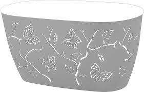 Горшок д/цв. "Butterflies" 4л Серый шторм