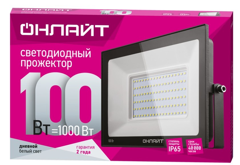 Прожектор ОНЛАЙТ LED  светодиодный 100Вт