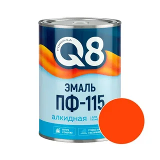 Эмаль ПФ-115 FORMULA Q8 оранжевая 0,8 кг
