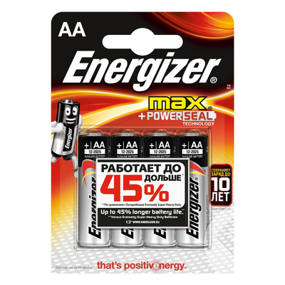 Батарейка ENERGIZER Max AA щелочная