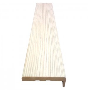 Наличник угловой 80*16*2200 дуб молочный ПВХ