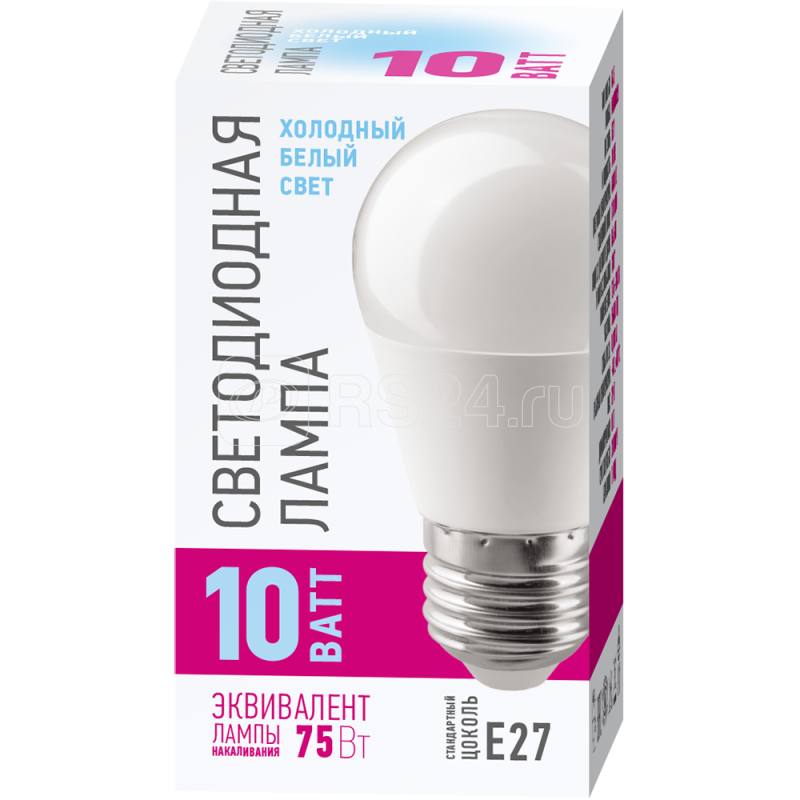 Лампа с/д ОНЛАЙТ Е27-РRОМО 10Вт Холодный белый свет