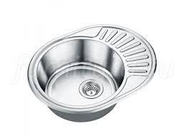 Мойка кухонная 570*450мм, овал,пр. глянц, толщ. 0,6мм, глубина 165мм Ассоопа AB4557-R