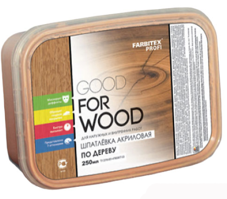 Шпатлевка FARBITEX PROFI "Good for Wood" акриловая 0.4кг по дереву сосна