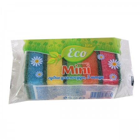 Губка "Eco Line Mini" для мытья посуды 5 шт.