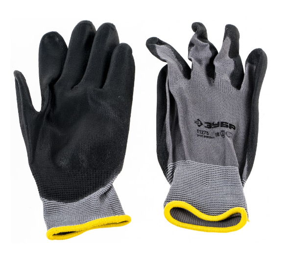 Перчатки ЗУБР "Мастер" для точных работ с полиуретановым покрытием размер L