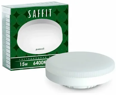 Лампа свет. SAFFIT  GX53 15Вт 6400К 74*26мм 230В