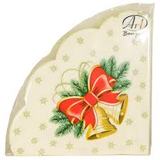 Салфетки Зсл 12л Art Bouquet Rond Новогодние колокольчики