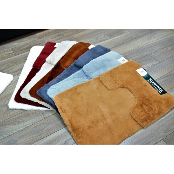 Коврик д/ванной Меховой (БЕЛЫЙ)50*80*50 *40 BZ100008BG