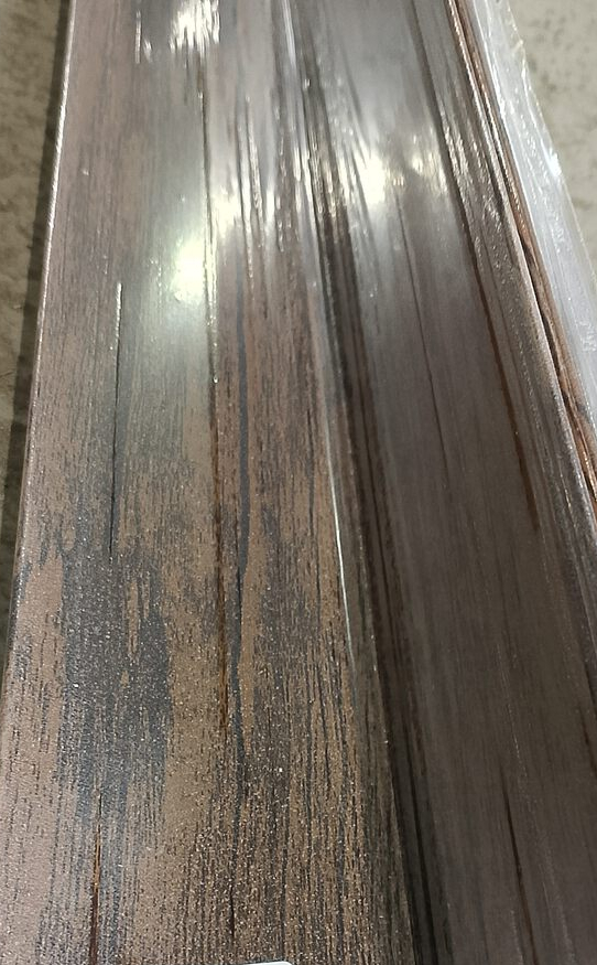 Планка угла внутреннего 75*75*3000 (3D Дуб №6)