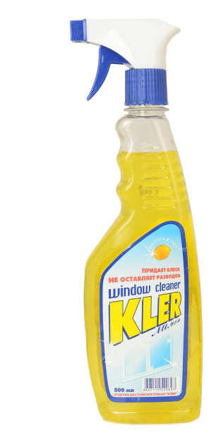 Средство для мытья стекол KLER с лимоном 500 мл