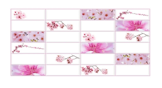 Панель ПВХ GRACE "Сакура" 480х955х4мм