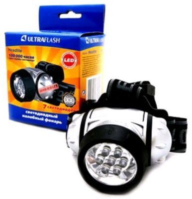 Фонарь налобный ULTRAFLASH LED 5351 светодиодный 3 режима