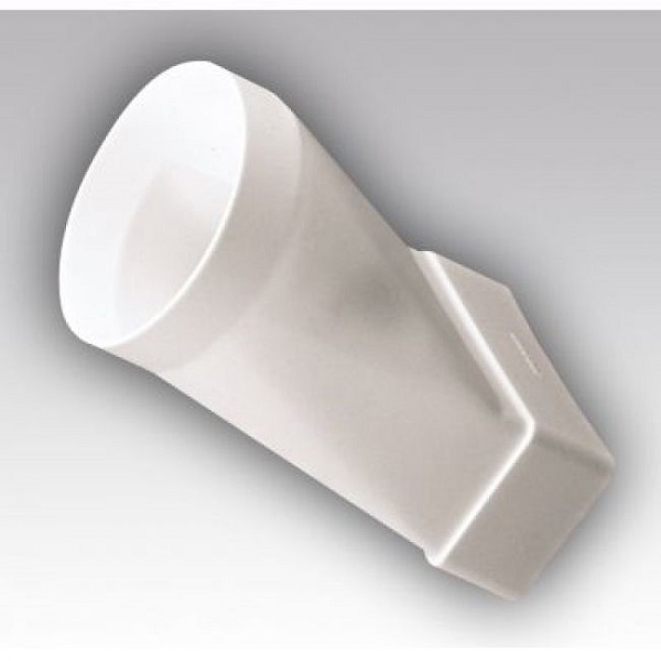 Тройник плоский/круглый 55*110/d100 т/у Пластик