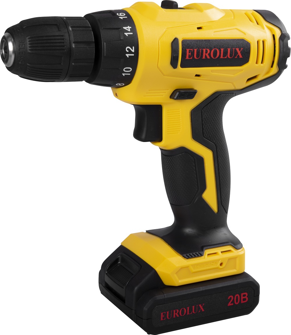 Дрель-шуруповерт аккумуляторная ДА-20/2Li Eurolux