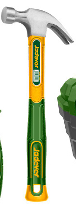 Молоток-гвоздодер JADEVER 450гр