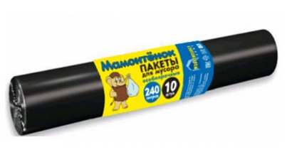Пакеты для мусора МАМОНТЕНОК 10шт. 240л