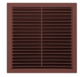 Решетка вентиляционная ЭРА АБС 208Х208 коричневая