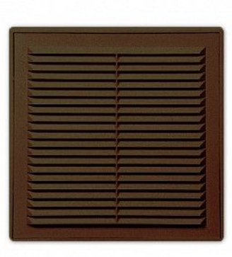 Решетка вентиляционная ЭРА вытяжная разъемная с сеткой коричневая   249х249мм (арт. 2525Р)