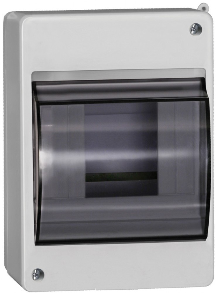 Бокс IEK КМПн 2/4 IP30 с прозрачной крышкой