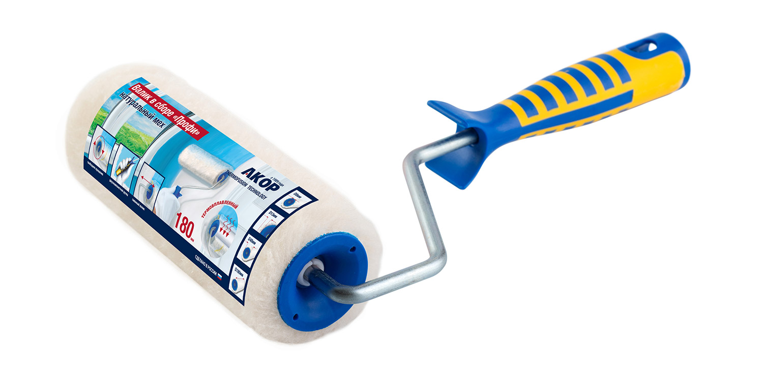 Валик малярный АКОР с ручкой 240мм