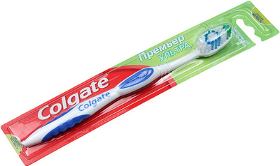 Зубная щетка Colgate Премьер отбеливающая средняя уп.1