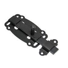 Задвижка дверная NOEZ ЗД-100-Пл-SL черный матовый