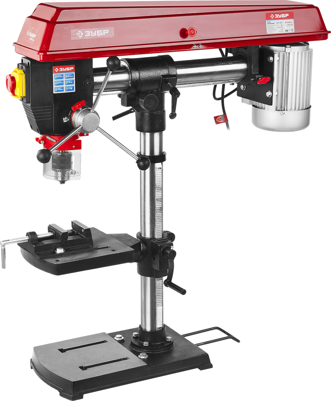 ЗУБР 550 Вт, 16 мм, радиально - сверлильный станок (ЗСС-550)